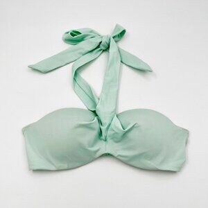 VS PINK Mint Convertible Bandeau Swim Bikini Top, Size Medium